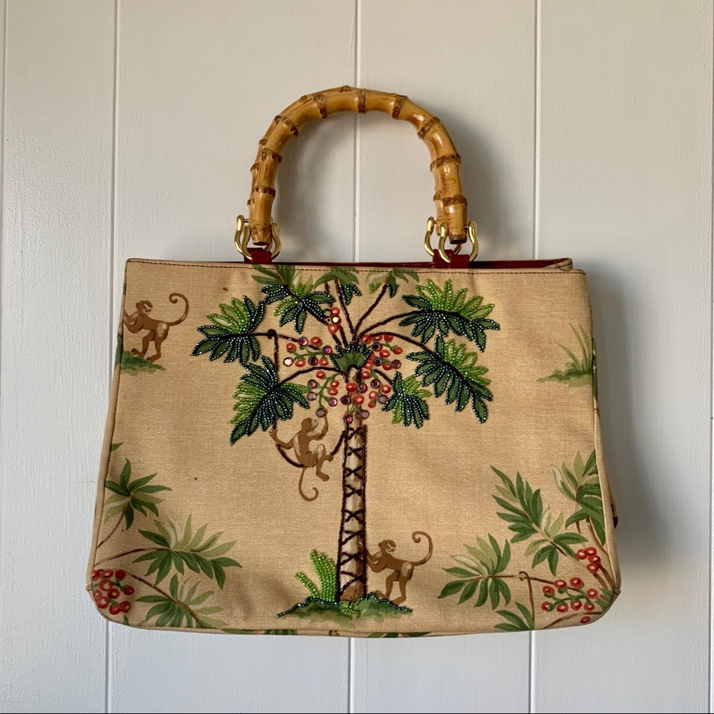 Vintage Isabella Fiore Monkey Tote